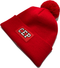 Gorro CEP - Vermelho Liso - Pompom Removível