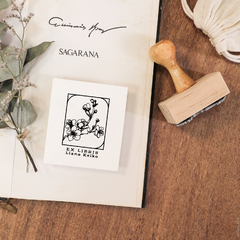 Carimbo Ex-Libris Personalizado | Sakura - L77