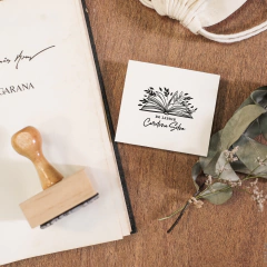 Carimbo ExLibris Personalizado | Livro - L79