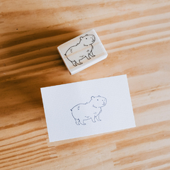 Carimbo Desenho | Capivara - 3x4 cm - comprar online