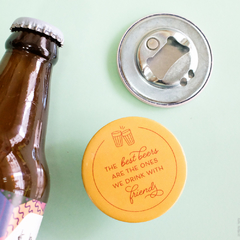 Abridor de Garrafa Ímã | Best Beers Copo Americano - Amarelo