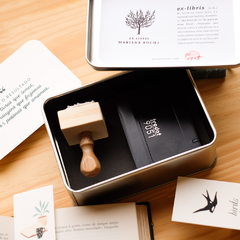Carimbo Ex-Libris Personalizado | Máquina de escrever - L43 - Estúdio Tatu