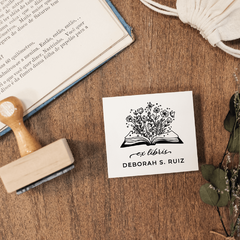 Carimbo Ex-Libris Personalizado | Livro - L51