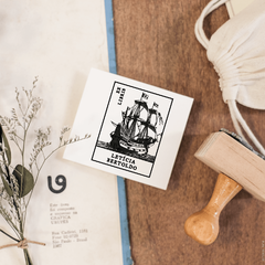 Carimbo Ex-Libris Personalizado | Navio - L55