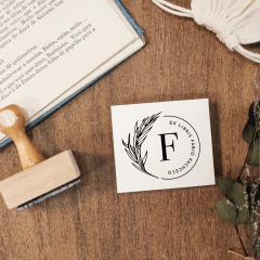 Carimbo Ex-Libris Personalizado | Ramo - L58