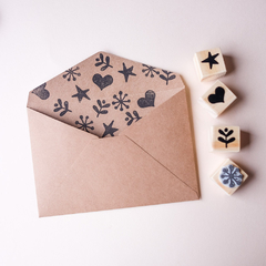 Kit Carimbo Formas com 4 un 2.5x2.5 cm - comprar online