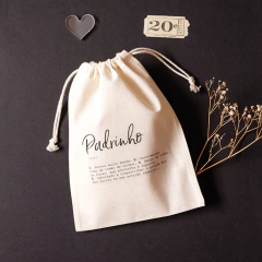 Saquinho Algodão | Padrinhos (Definição) - comprar online