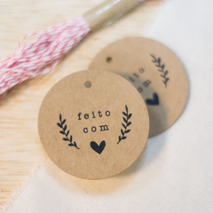Tag Redonda | Feito com Amor (Raminhos) TK6