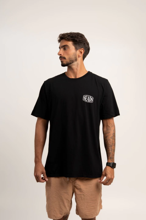 T-shirt Sardine Preta