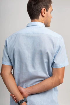 Camisa Soft Linen Azul Claro - comprar online