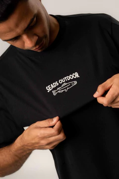 T-shirt Seads Outdoor Preta - comprar online