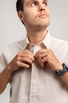 Camisa Soft Linen Areia - loja online