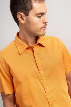 Camisa Soft Linen Laranja Terroir - comprar online
