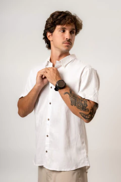 Camisa Linen Branca na internet