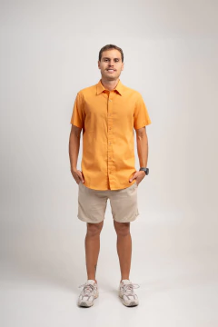 Camisa Soft Linen Laranja Terroir na internet