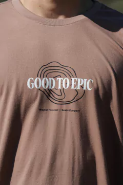 T-shirt Good to Epic Marrom - Seads | Loja Online Surfwear Lifestyle | Oficial