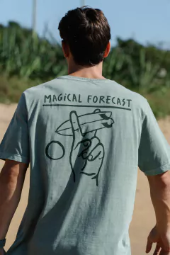 T-shirt Peace & Surf Verde Stone na internet