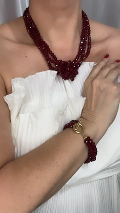 COLAR MARICELISE MARSALA