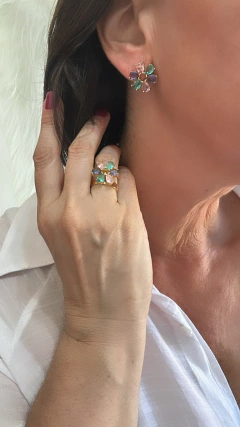 BRINCO CELISE GOTA DOURADO