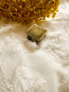 ANEL ESTELA C/BASE AJUSTÁVEL OURO VELHO - comprar online