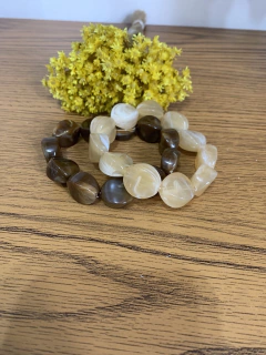 PULSEIRA SAMIA DUO TARTARUGA/CARAMELO