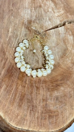 PULSEIRA MILAINE PEROLA/DOURADO