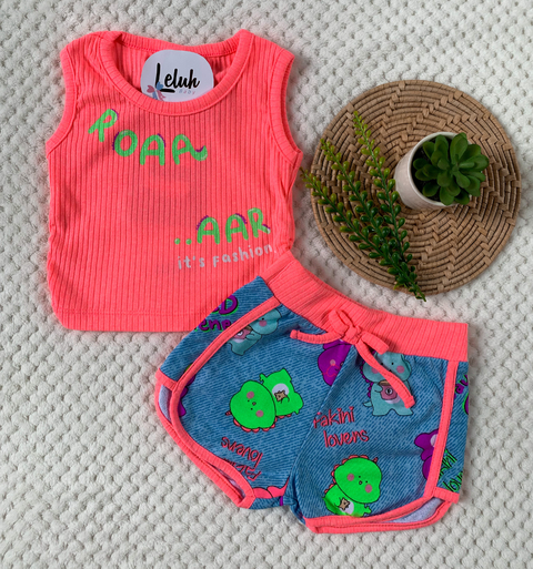 Conjunto Neon Dino