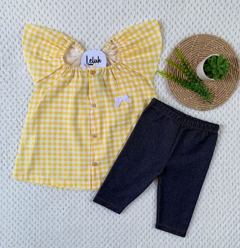 Legging jeans e Bata Vichy