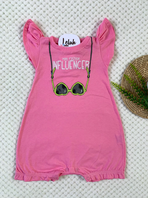 Macacão mini influencer (rosa)