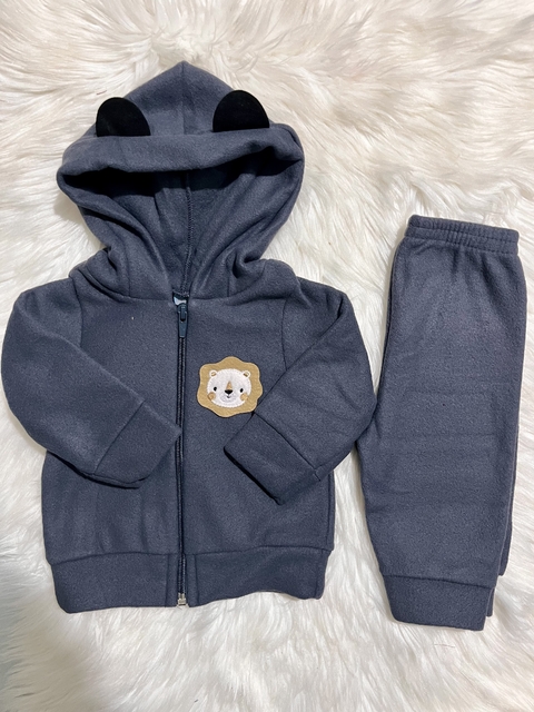 Conjunto Leãozinho Cinza