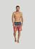 Shorts Tecido Plano Estampado com Bolsos