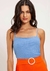 Blusa com alças canelada 0479