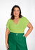 Blusa Plus Size em Malha Viscose com Decote V 35248 - comprar online