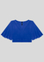 Blusa Cropped em Malha Viscose com Manga Flare 35599 na internet