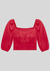 Cropped Manga 3/4 com Franzido Busto 35600 - loja online