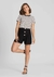 SHORTS CREPE CINTURA ALTA COM PREGAS - comprar online