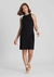 VESTIDO CURTO CANELADO RETILÍNEA