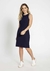VESTIDO CURTO CANELADO RETILÍNEA - comprar online