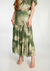 Saia Midi em Viscose Estampada com Babados 45474 - comprar online