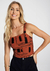 Cropped Estampada com Decote Reto 45542