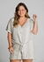 BLUSA PLUS SIZE COM BOTÕES E LAÇO 46982