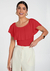 Blusa Decote Canoa em Malha Viscose com Elastano 49251