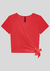 Blusa cropped com laço na lateral 49258 - comprar online