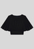 Cropped com Manga Flare Malha 49259 - loja online