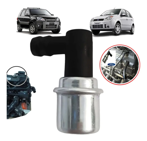 Valvula Antichama do Coletor de Admissão Ford Fiesta Zetec Rocam 1.0 1.6 3S5G6B890A1A e 8S6G6C342BA