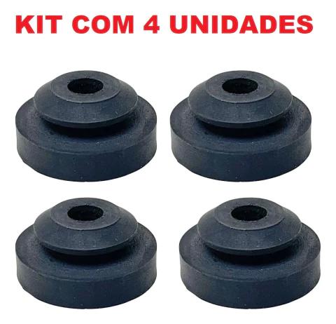 Kit Bucha Coxim Borracha Caixa Filtro Ar Motor Fox Gol Voyage