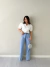 Semi Cropped Tricoline Paola - Branco - comprar online