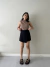 Short Saia Crepe Alfaiataria Carla - Preto