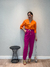 Blusa Algodão Alessandra - Laranja - comprar online