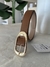 Cinto fivela oval grande - Marrom - comprar online